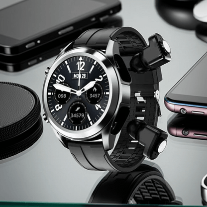 2-in-1 Smartwatch with Wireless Earbuds | Fitness Tracker - The Electronics Place