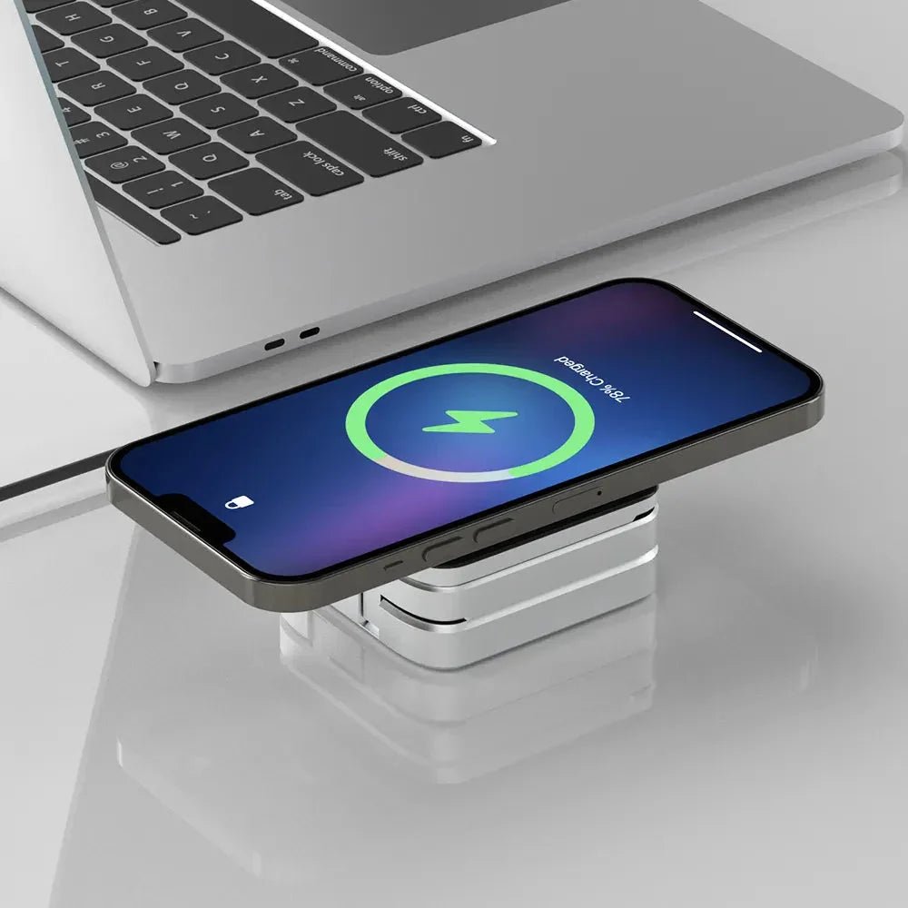 3-in-1 Wireless Charging Station – MagSafe Fast Charger Dock - The Electronics Place