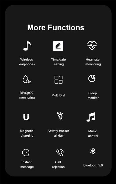 2-in-1 Smartwatch with Wireless Earbuds - The Electronics Place