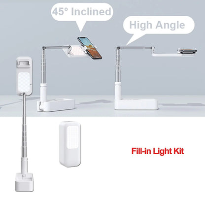 Adjustable Fill-in Light Kit Smartphone Stand with LED Light - The Electronics Place