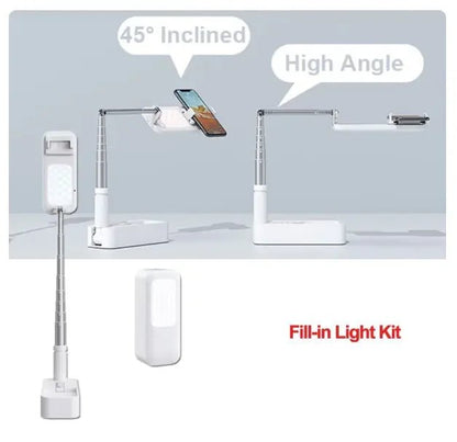 Adjustable Fill-in Light Kit Smartphone Stand with LED Light - The Electronics Place