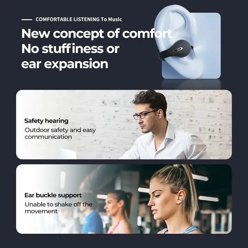 Ambie Open-Ear Wireless Bluetooth Earphones – TWS Open-Ear Comfort - The Electronics Place