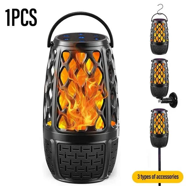 Flame Bluetooth Speaker – Portable Wireless LED Light Speaker - The Electronics Place