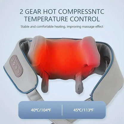 Heated Neck and Shoulder Massager – Shiatsu with Heat - The Electronics Place