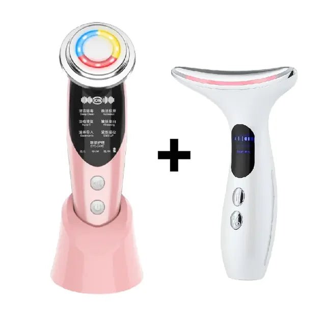 LED Facial Neck Massager RF Skin Tightening Device - The Electronics Place