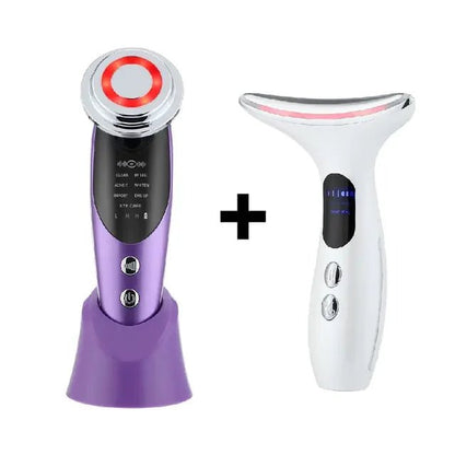 LED Facial Neck Massager RF Skin Tightening Device - The Electronics Place