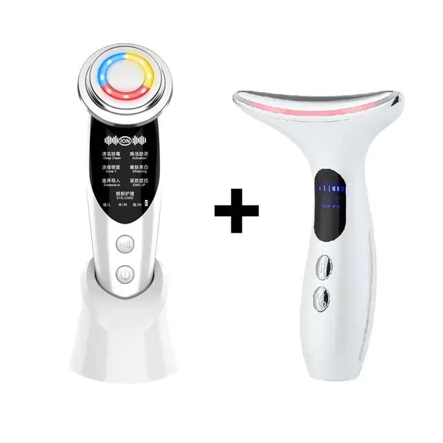 LED Facial Neck Massager RF Skin Tightening Device - The Electronics Place