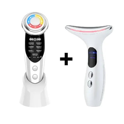 LED Facial Neck Massager RF Skin Tightening Device - The Electronics Place