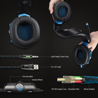 ONIKUMA Wired Gaming Headset – Stereo Surround Sound - The Electronics Place