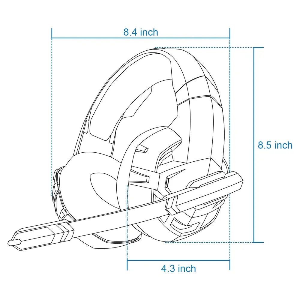 ONIKUMA Wired Gaming Headset – Stereo Surround Sound - The Electronics Place