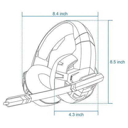 ONIKUMA Wired Gaming Headset – Stereo Surround Sound - The Electronics Place