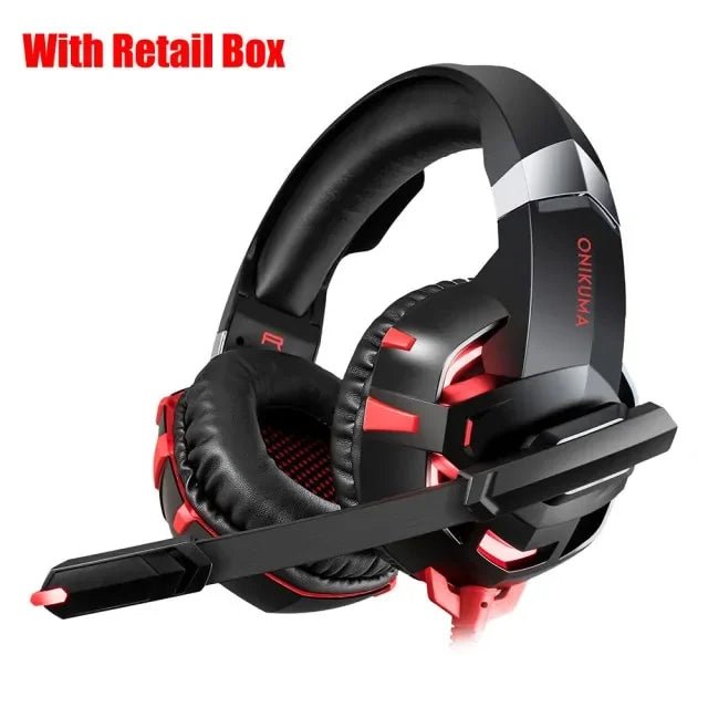 ONIKUMA Wired Gaming Headset – Stereo Surround Sound - The Electronics Place