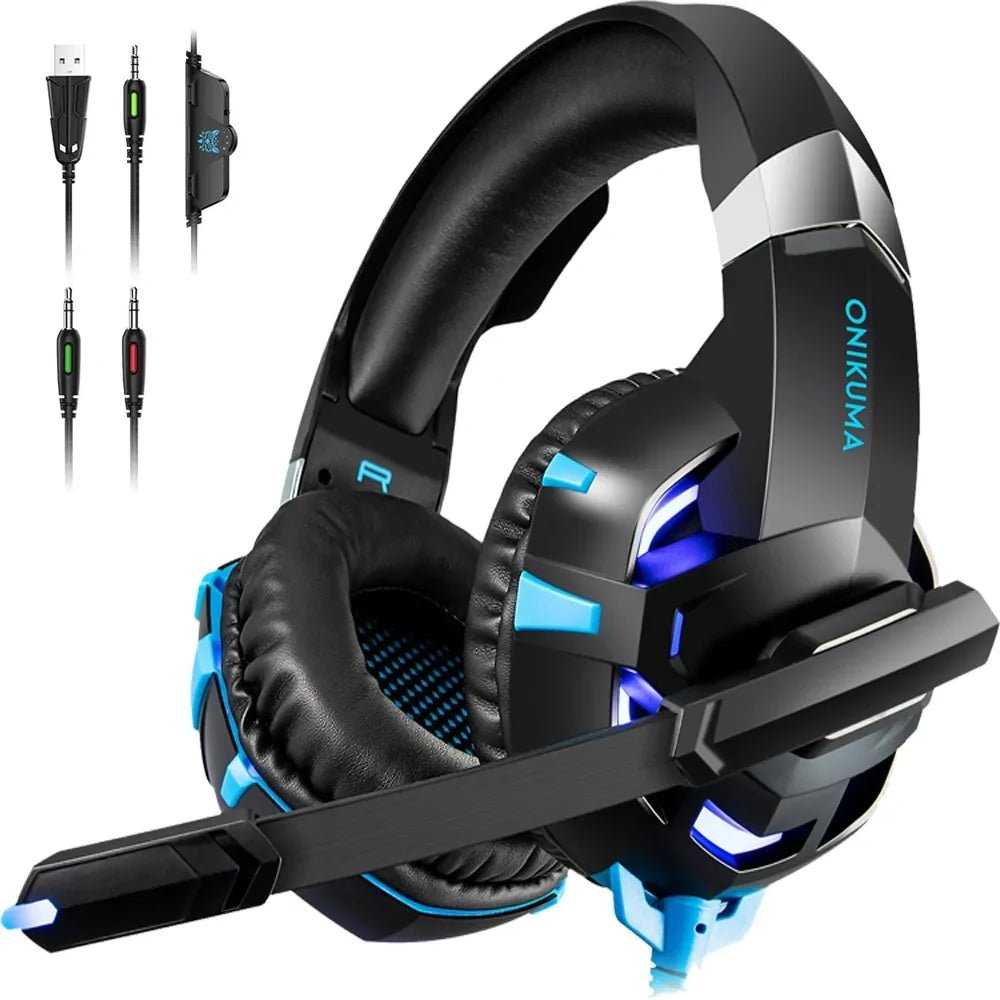 ONIKUMA Wired Gaming Headset – Stereo Surround Sound - The Electronics Place