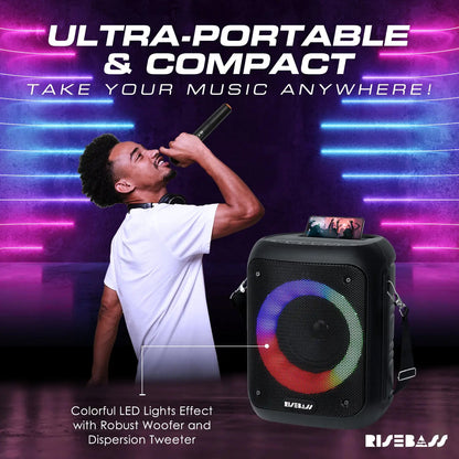 Portable Bluetooth Karaoke Speaker – Wireless Party System - The Electronics Place