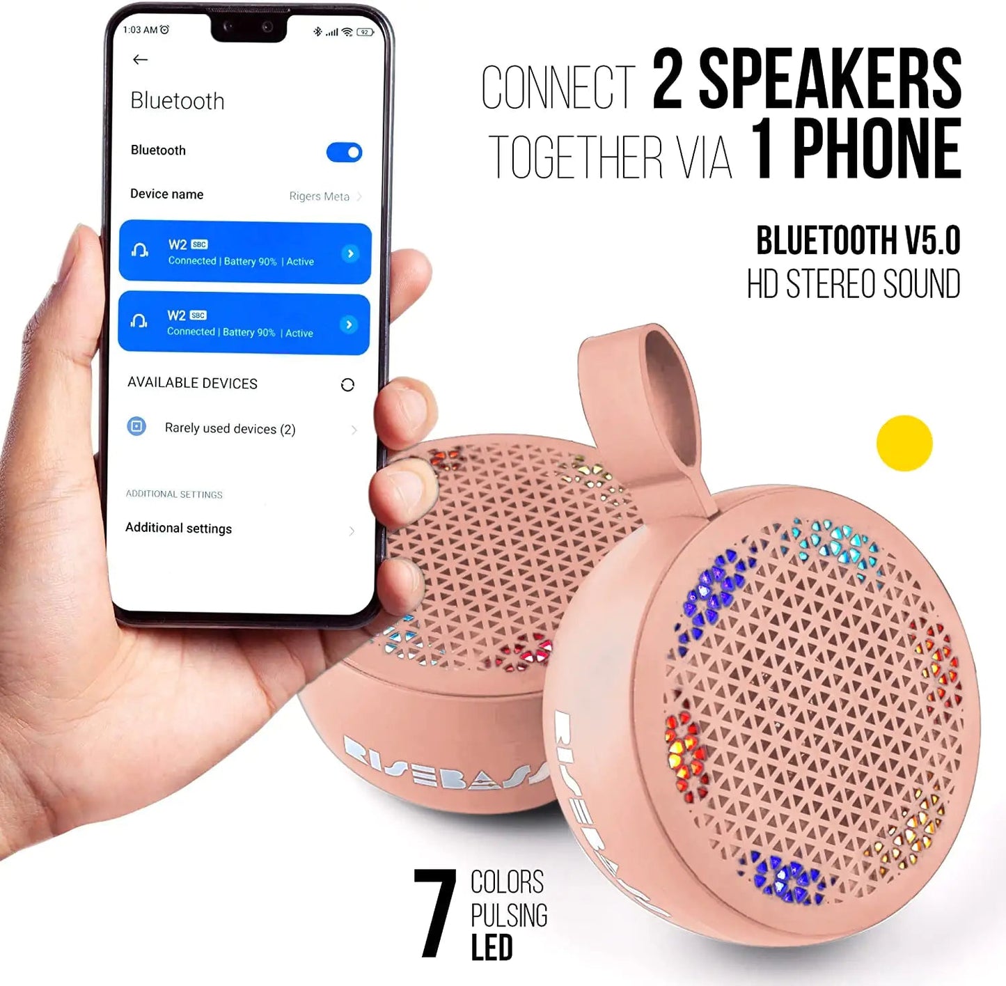 Portable Waterproof Bluetooth Speaker – Mini Wireless Outdoor Speaker - The Electronics Place