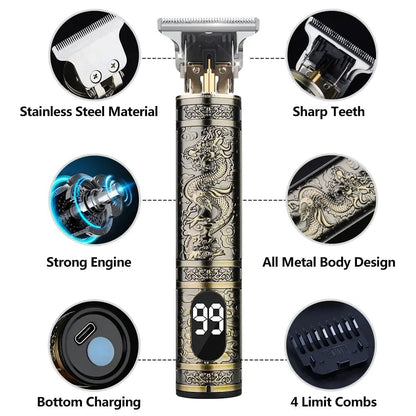 Rechargeable Men’s Hair Trimmer – Cordless Grooming Tool - The Electronics Place