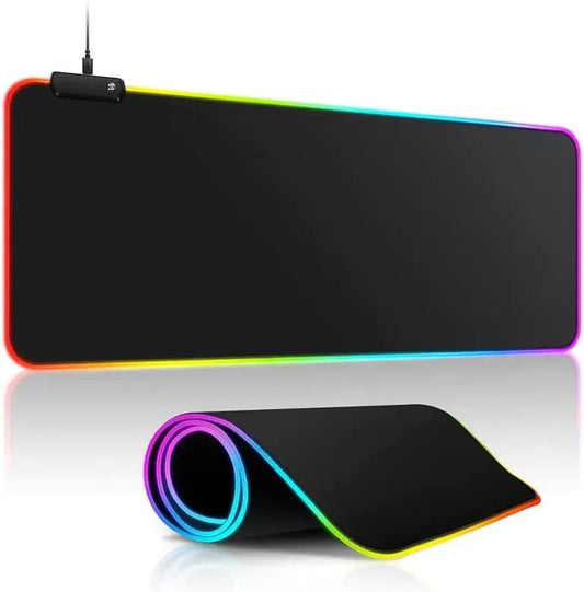 RGB LED Gaming Mouse Pad – Extended Waterproof RGB Desk Mat - The Electronics Place