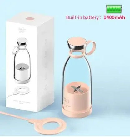 Wireless 4 Blades Portable Blender – USB Rechargeable Juicer Cup - The Electronics Place