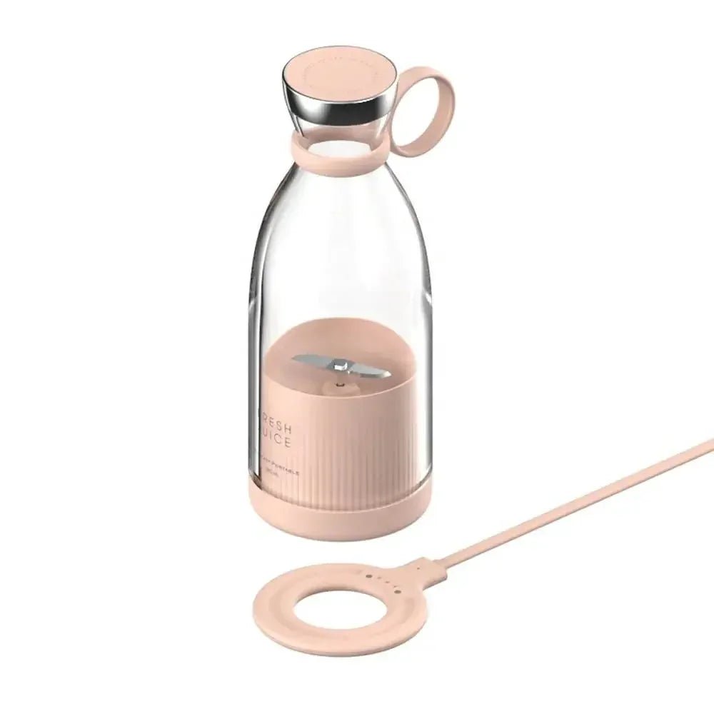 Wireless 4 Blades Portable Blender – USB Rechargeable Juicer Cup - The Electronics Place